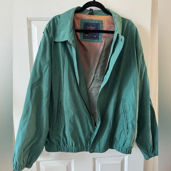 Pro Am Golf Windbreaker, XL, Masters Green, zip front with collar NWOT - Picture 7 of 12